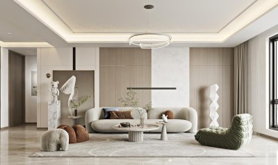 现代客餐厅3D模型下载